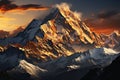 Climbing Nepal\'s Stunning Mountains as the Sun Sets