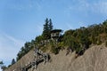 Climbing Path to the top of Montmorency Falls Royalty Free Stock Photo