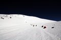 Climbing at the peak Elbrus, Caucasus