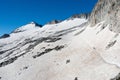 Climbing Pico de Aneto at Aneto Glacier, Pyrenees, Spain Royalty Free Stock Photo