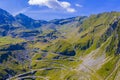 Climbing road in mountains Royalty Free Stock Photo