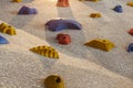 Climbing rock wall Royalty Free Stock Photo