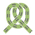 Climbing rope knot symbol