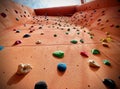 Climbing sport in holiday challenging