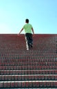 Climbing the stairs