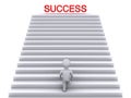 Climbing stairs to success