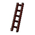 climbing step ladder safety game pixel art vector illustration