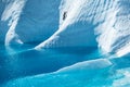 Climbing strange  shapes of ice cut from the Matanuska Glacier Royalty Free Stock Photo