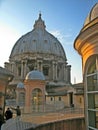 Climbing to the dome of the Basilica of San Pedro