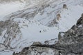 Climbing to the highest peak of the eastern Sayan Munku-Sardyk. Royalty Free Stock Photo