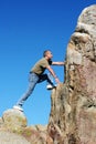 Climbing to the top Royalty Free Stock Photo