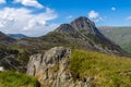 Climbing Tryffan via the South Ridge in the Ogwen Vally in Snowdonia