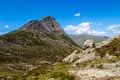 Climbing Tryffan via the South Ridge in the Ogwen Vally in Snowdonia