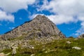 Climbing Tryffan via the South Ridge in the Ogwen Vally in Snowdonia