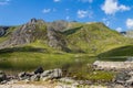 Climbing Tryffan via the South Ridge in the Ogwen Vally in Snowdonia