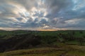 Climbing up in the mount on the morning in the Peak District, Thor Cave.