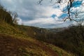 Climbing up in the mount on the morning in the Peak District, Thor Cave