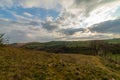 Climbing up in the mount on the morning in the Peak District, Thor Cave.