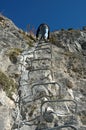 Climbing a via ferrata