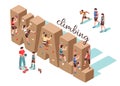 Climbing Wall Isometric Background