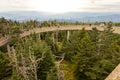 Clingmans Dome viewpoint of pathway and mountains