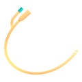 Clinic catheter icon, cartoon style