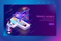 Clinic with Future Technologies Vector Web Banner