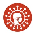 Clinic Half Glyph Style vector icon which can easily modify or edit