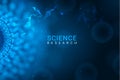 Clinic medical research background. Abstract clinic biology blue technology banner