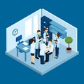 Clinic Personnel Concept vector design illustration