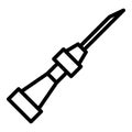 Clinical catheter icon, outline style Royalty Free Stock Photo