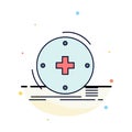 Clinical, digital, health, healthcare, telemedicine Flat Color Icon Vector