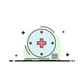 Clinical, digital, health, healthcare, telemedicine Flat Color Icon Vector