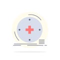 Clinical, digital, health, healthcare, telemedicine Flat Color Icon Vector