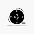 Clinical, digital, health, healthcare, telemedicine Glyph Icon. Vector isolated illustration