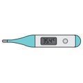 Clinical Digital Thermometer vector