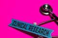 Clinical Research on the print paper with medicare Concept