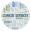 Clinical Services word cloud