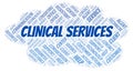Clinical Services word cloud