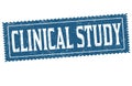 Clinical study grunge rubber stamp