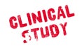 Clinical Study rubber stamp Royalty Free Stock Photo