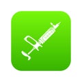 Clinical syringe icon, simple style