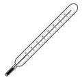 Clinical thermometer vector