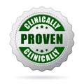 Clinically proven icon Royalty Free Stock Photo