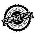 Clinically Tested stamp on white Royalty Free Stock Photo