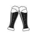 Clink beer graphic icon