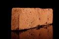 Clinker brick isolated on the black