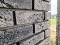 Clinker bricks on the house wall close up Royalty Free Stock Photo