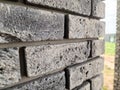 Clinker bricks on the house wall close up Royalty Free Stock Photo