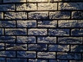 Clinker bricks night time pattern abstract background Royalty Free Stock Photo